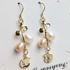 Natural freshwater pearl earrings girl's original handmade earrings versatile pearl jewelry simple S925 pure silver ear hook
