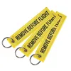 1 Stück „Remove Before Flight“-Stickerei-Schlüsselanhänger, Schlüsselfinder für Autos, Luftfahrt-Tag-Schlüsselanhänger, kleines Geschäftsgeschenk