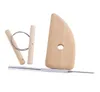 8pcs / 세트 재사용 가능한 DIY 도자기 도구 키트 홈 핸드웍 클레이 조각 도자기 몰딩 도구