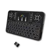 Q9s Mini clavier sans fil rétroéclairé coloré avec prise en charge du pavé tactile RGB Q9 Air Mouse Télécommande pour Android TV Box/Tablet