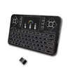 Q9s Mini Teclado sem fio retroiluminado colorido com suporte para touchpad RGB Q9 Air Mouse Controle remoto para Android TV Box/Tablet