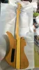 Rare BC Rich Guitar Neck Thru Body Top in acero trapuntato giallo naturale Hardware cromato Finitura corpo in nitrocellulosa Chitarre realizzate in Cina