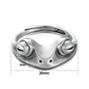 VYA 925 STERLING SLATRO FROG OPEN RINGS PARA MAN HOMENS PINK PUNK Punk Figura Anel Tailandês Jóias de Partema da Moda LJ2008316248276