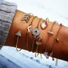Flèche multicouche bracelet bracelet diamant or chaînes wraps femmes bracelet bracelet manchette bijoux de mode volonté et cadeau de sable