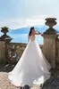 Beach Wedding Dresses Bridal Gowns for Girls Sleeveless Lace Applique Wedding Gowns Court Train robe de mariée custom