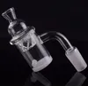 XL XXL 4mm Opaque Bottom Quartz Banger Nail & Cyclone Spinning Carb Cap and Terp Pearl Insert 25mm OD for glass recycler oil rig