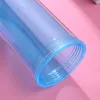 Straw Skinny Tumbler with Lid Acrylic Straight Water Bottle Double Wall Clear Plastic Cup Coffee Mugs Straws Cups HHA1522