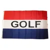 rote golf-flagge.