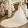 SL-5061 Schulterfreies Hochzeits-Brautkleid, Ballkleid, Stickerei, Spitzenapplikation, Boho-Hochzeitskleid, 2020, Noiva-Kleid in Übergröße