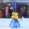 New Beaker Hookah Recycler Glass Bong Recycler Dab Rig Smoking 14mm Joint Banger Water Bongs duck