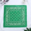 2020 New Fashion Hip Hop Polyester Bandana Square Scarf 55cm*55cm Black Red Paisley Headband Printed For Women Men Boys Girls