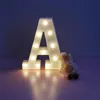 26 letras brancas LED Night Light Marquee Sign Wedding Party alfabeto Lâmpada para o aniversário Quarto Wall Hanging Decor S025M 321