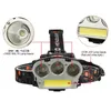 XM-L T6 Headlamp Headlamp Power Bank 7800mAh Head Latarka Lampa Biały Czerwony Kolor Akumulator 18650 Reflektor baterii do kempingu