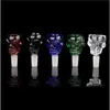 Clear Glass Crânio Hookah Shisha Multi Color mini portáteis Shishas Popular Início cigarro Tubulação de fumo de alta qualidade G2 6HY
