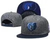 Memphis mens feminino Ja Morant Grizzlies Basquete Snapback Hats Baseball Cap de futebol Flat Ajusta Cap Sports Mix Order2856184
