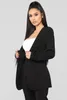 Dwuczęściowe spodnie damskie Dame Blazer Suit Elegancka spodnia 2 Kobiety Biuro Biuro Kobieta Solidna formalna biała czerń plus size