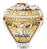 2019 2020 Chief American Football Team Champions Championship Ring Souvenir Men fan Gift hela sportsmycken3235512