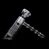 smoking pipes Showerhead Bong Silicone Bubblers Recycler Bubbler Silicone Hammer Dab Unbreakable With 14.4mm Joint Glass Bowl