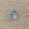 200Pcs Catholic Icon Religious Medal San Benito Charm Pendant For Jewelry Making Bracelet Necklace DIY Accessories 10x17.2mm A-385