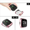 Soft Plating TPU Case Cover voor Fitbit Versa 2/1 Super Slanke Volledige bescherming Siliconen Bumper Frame Protecto Smart Watch Accessoires