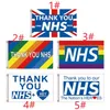 5 tipos 90x150cm Cor Viva Obrigado Flag NHS Bandeiras Bandeiras para Flag parede Decoração Bandeira enfermeira de saúde Doctor Rainbow Heart Gratidão