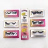 Partihandel 100% Real Mink Eyelashes Lashwood Soft Paper Boxes Anpassad logotyp Förpackning Strip False Eyelash Vendor