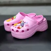 Pulomies Summer Women Slippers Platform Clogs في الهواء الطلق حديقة أحذية البليار