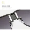 Metal de duplo feixe Sunglasses Eyewear Windproof o quadro do quadro de prata de moda Acessórios Óculos Men Sunglasses 5 cores Availabl