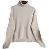 Offre spéciale 2020 automne hiver tricot nouveau cachemire col roulé ample grande taille mode pull femmes pull