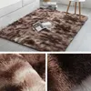 Carpet Tie Dyeing Plush Soft Carpet For Bedroom Living Room Anti-slip Floor Mats Bedroom Water Absorption Carpets Rugs