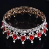 Kroon Haaraccessoires Barokke Koninklijke Tiara Kroon Strass Super Koningin Bruiloft Bruidscadeau voor Women1255a