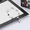 New Cute Letter Cat for Woman Top Quality Sier Plated Personality Charm Bracelet Fashion Jewelry Supply