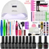 Nail Kit / Wled Dryer With / PCS Nail Gel Polish Kit Soak Off Manicure Tool Set Gel Nail Polish Kit Electlic Drill