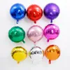 Palloncino metallico rotondo da 18 pollici Air Wedding Decoration Palloncino di buon compleanno Palloncino a elio con cuore in metallo color DHL