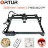 Impressoras ORTUR Laser Master 2 máquina de corte de gravura com placa-mãe de 32 bits 7w 15w 20w gravador de alta precisão de alta velocidade1