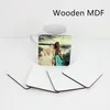 9 * 9cm Sublimation Coaster Isolatie Houten Lege Tafel Matten MDF Heat Transfer Cup Coaster Pads Coffee Mat