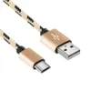Высокоскоростный USB C Кабель тип C Зарядное металлическое корпус Berb Metal 2A Sync Data Sync -шнуры плетена