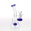 Hookahs Water Pipes With Bowl Tire Perclator Yellow Green Orange Red Oil Rigs Glass Bong In Stock