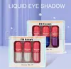 Fit Colors 6 Colors Glitter Liquid Eyeshadow Crystal Liner Eye shadow Stick 3pcs/set Diamond Shimmer Mini Eye shadows Set