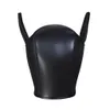 Giocattoli del sesso Maschera Maschera di gomma Cosplay sexy Gioco di ruolo Cane Testa piena Giochi per adulti Maschera per sesso Sm per coppie 1225 Y19060302