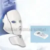 Machine de thérapie à la lumière LED pour le visage, masque facial et cou avec microcourant pour dispositif de blanchiment de la peau, livraison gratuite