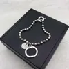 Bracciale in argento sterling 925 Collana con set di gioielli di nuova personalità semplice Set di collane con ciondoli in argento di alta qualità