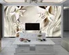 3d behang muurschildering 3d behang voor keuken diamant-bezaaide delicate bloemen woonkamer slaapkamer wandbekleding HD wallpaper