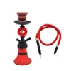 TOPPUFF Small Arab Hookah Set Include Glass Bottle Hookah Stem And Hose Shisha Bowl Metal Shisha Tray Silicone Seal Ring Hookah Smoking Kit