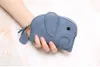 8 couleurs Coin Purse Elephant dames authentique cuir zipper embrayage portefeuille femme courbe sac à glissière