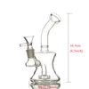 Hookahs 6,5 tum mini bong glas vattenrör bongs tjock pyrex med 14 mm kvinnlig ledbägare liten olje rigg