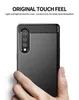 Carbon Fiber Brushed Soft TPU Case for LG Velvet K61 Q61 K51S K41S K51 Q51 Stylo6 Stylo5 V60 ThinQ K50S Q70