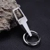 Fashion key ring Holder Business Mens Gift Silver Metal unisex Keychains holders Black car Keyring Fashion jewelry