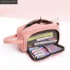 20 kolorów ołówek o dużej pojemności Kawaii Pencilcase School Pen Cuter