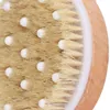 Points de bain Brosses Dry Skin Body Soft Natural Hristle Bristle with Massage Point Point de bain en bois Brosses de douche Spa Brosse sans poignée5842684